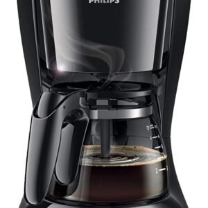 Philips ماكينة تحضير القهوة بالتنقيط HD7432/20، سعة 0.6 لتر، أسود