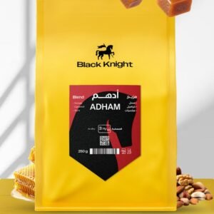 Black Knight Coffee Beans Adham Mix 250g Natural Roasted Specialty Unground for Espresso & Filter بن محصول